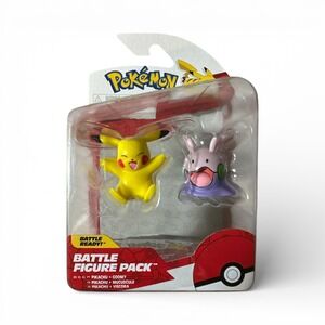 2023 Jazwares Nintendo Pokemon Battle Figure 2 pack PIKACHU + GOOMY - NEW Sealed